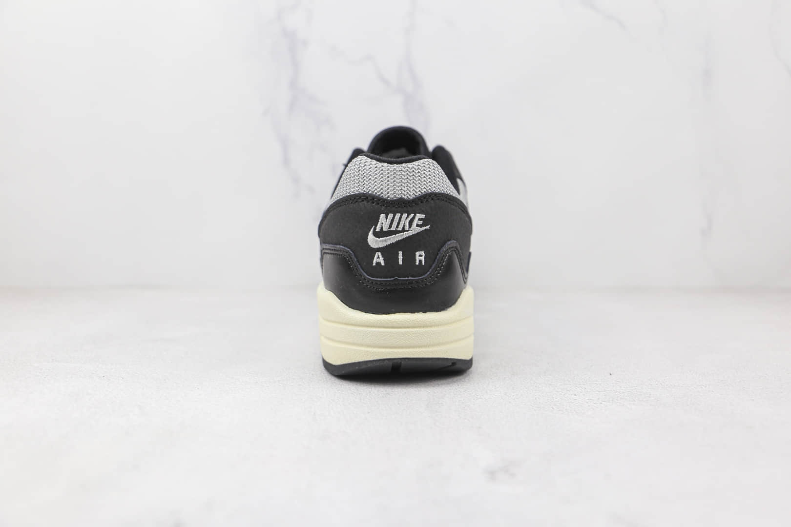 耐克Nike Air Max 1 Monarch 1 x Patta联名款纯原版本黑灰色波浪纹Max1气垫鞋原楦头纸板打造 货号：DQ0299-001