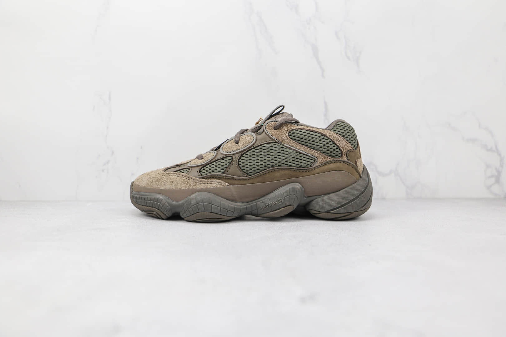 阿迪达斯Adidas Yeezy500 Clay Brown纯原版本椰子500山野迷踪深棕色老爹鞋原楦头纸板打造 货号：GX3606