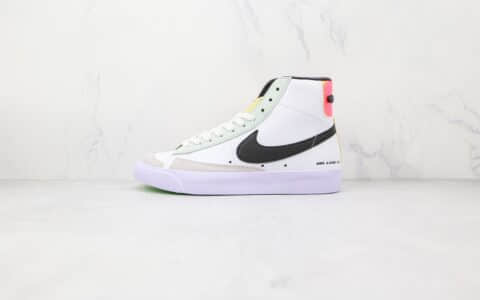 耐克NIKE Blazer MID‘77 VNTG纯原版本中帮开拓者电玩白黑粉色板鞋原盒原标 货号：DO2331-101