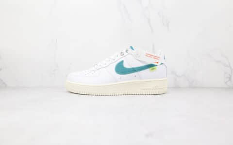 耐克Nike Air Force 1纯原版本低帮空军一号白绿色板鞋内置气垫 货号：CT1998-106