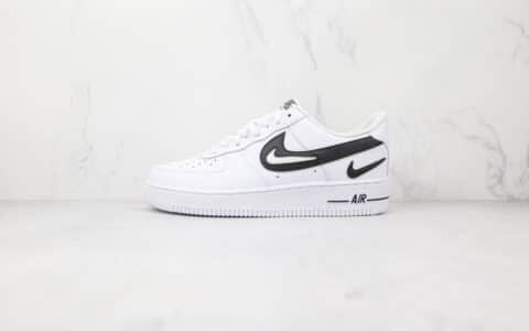 耐克Nike Air Force 1纯原版本低帮空军一号白黑色三钩板鞋原楦头纸板打造 货号：DR0143-101