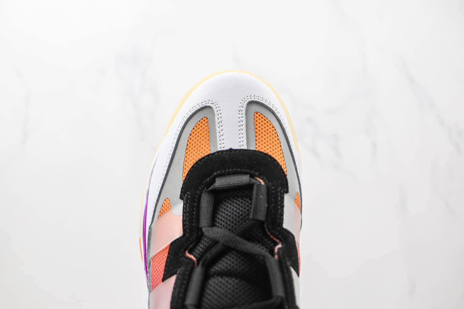 阿迪达斯Adidas Originals NiteBall纯原版本街球系列白粉紫色渐变篮球鞋原楦头纸板打造 货号：S24138