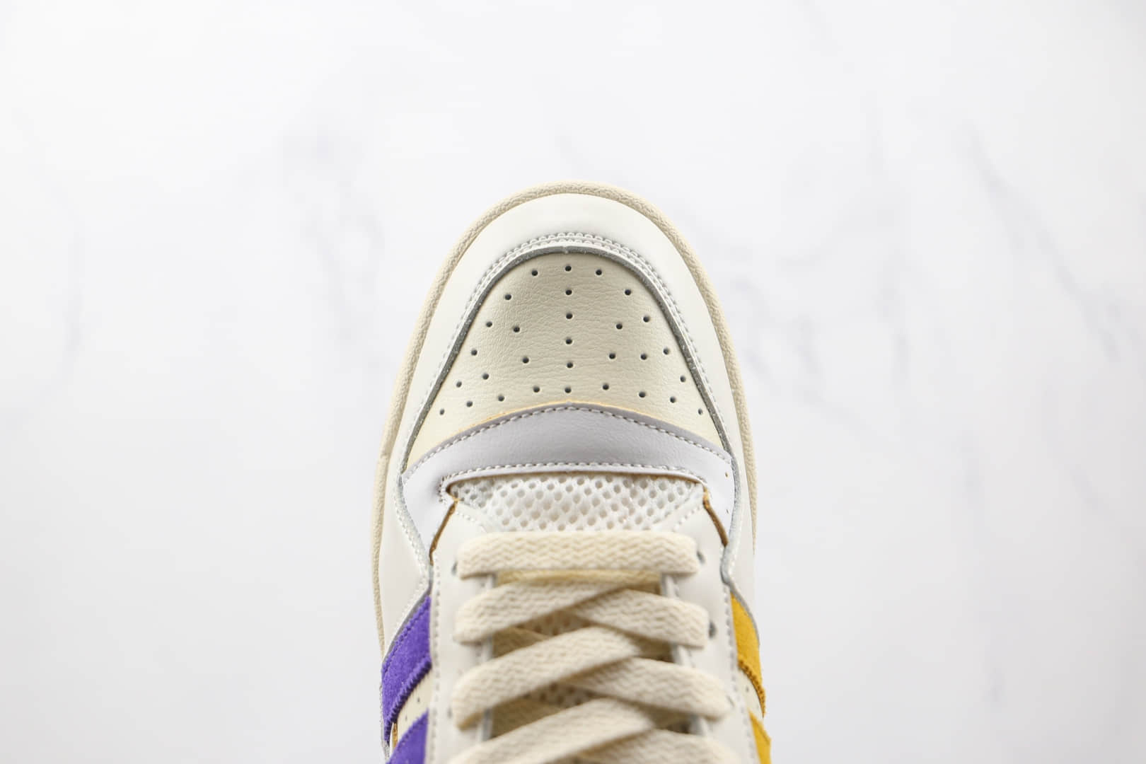 阿迪达斯Adidas Forum 84 HIGH纯原版本三叶草魔术贴白紫黄色板鞋原鞋开模一比一打造 货号：GX9054