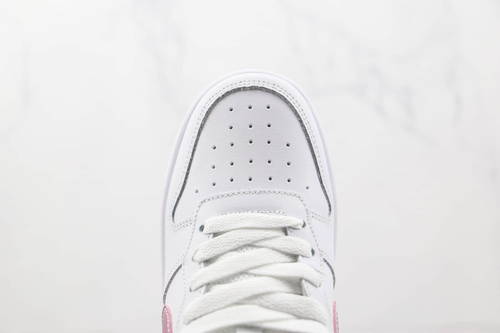 耐克Nike Court Borough Mid 2（GS）纯原版本中帮白粉色板鞋原档案数据开发 货号：CD7782-105
