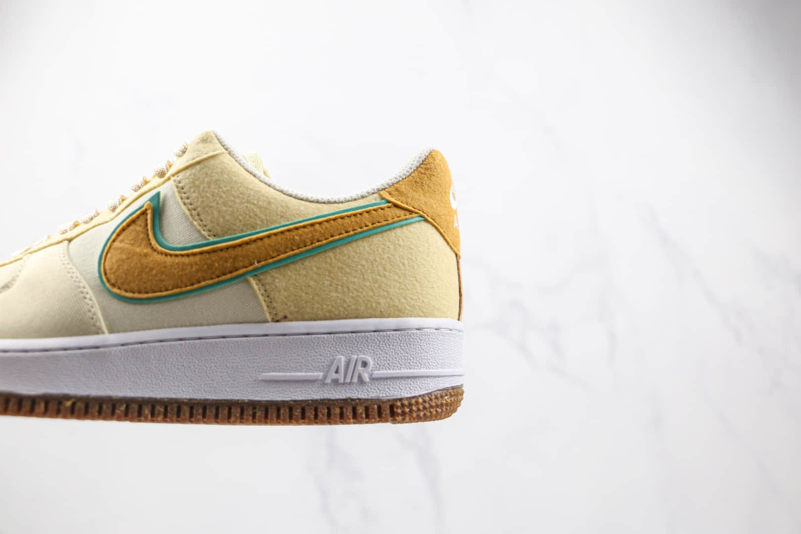 耐克Nike Air Force 1 Low Happy Pineapple纯原版本低帮空军一号帆布菠萝白黄色板鞋原盒原标 货号：CZ1631-100