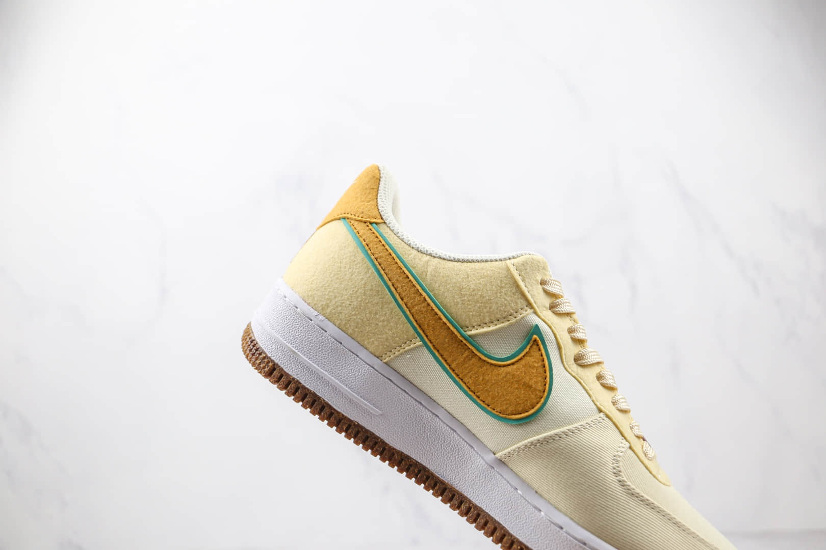 耐克Nike Air Force 1 Low Happy Pineapple纯原版本低帮空军一号帆布菠萝白黄色板鞋原盒原标 货号：CZ1631-100