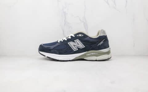 新百伦NEW BALANCE 990V3纯原版本蓝黑色NB990V3复古老爹鞋原楦头纸板打造 货号：M990NB3