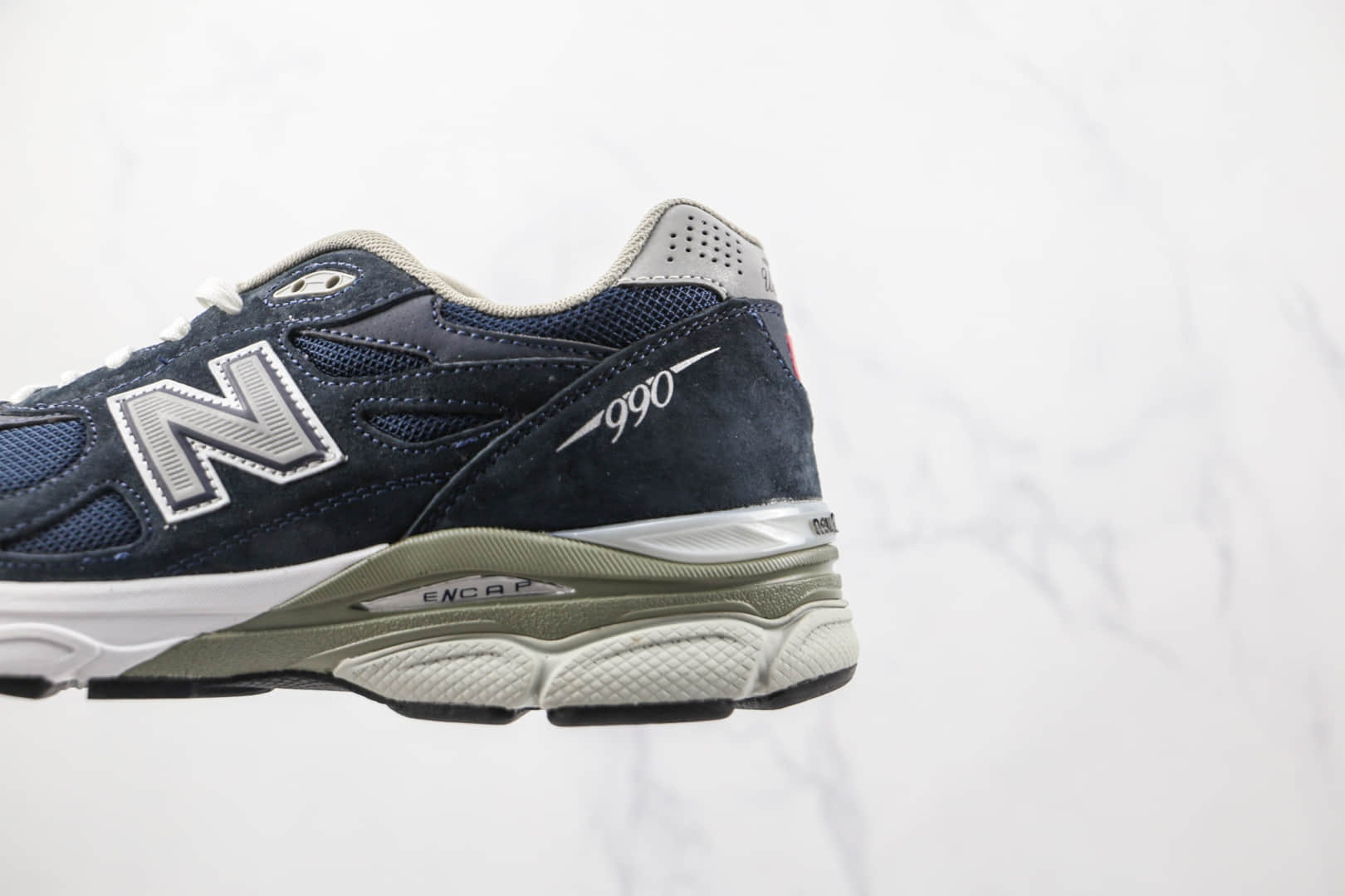 新百伦NEW BALANCE 990V3纯原版本蓝黑色NB990V3复古老爹鞋原楦头纸板打造 货号：M990NB3