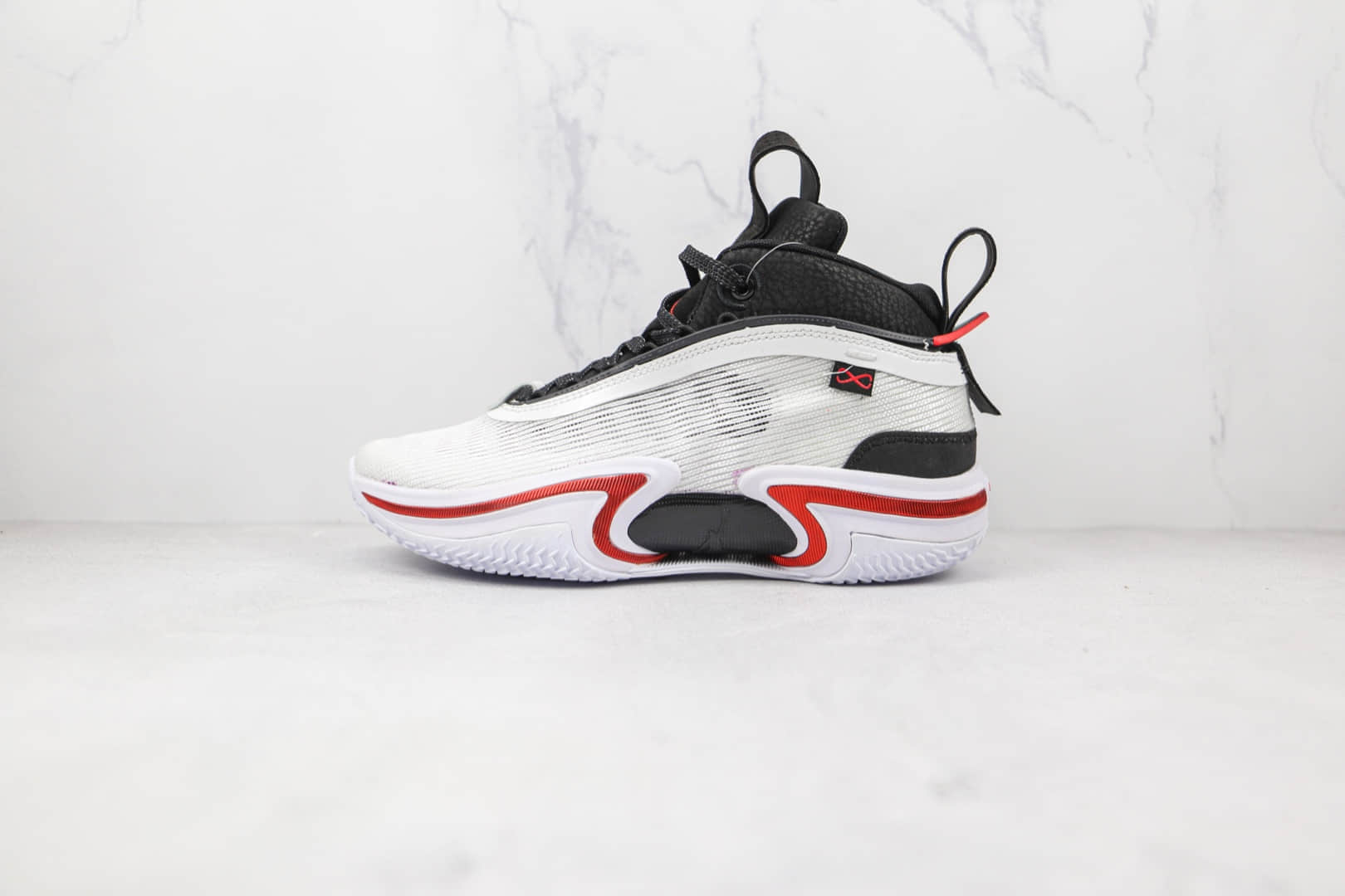 乔丹Air Jordan XXXVI纯原版本白黑红色AJ36篮球鞋原楦头纸板打造 货号：DA9053-100