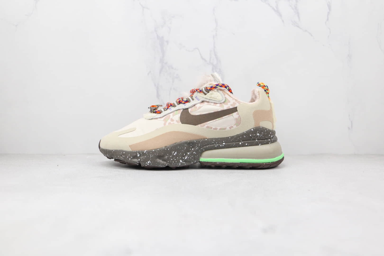 耐克Nike React Air Max 270V2纯原版本褐色加绒款Max270气垫鞋原盒原标 货号：DC3277-181