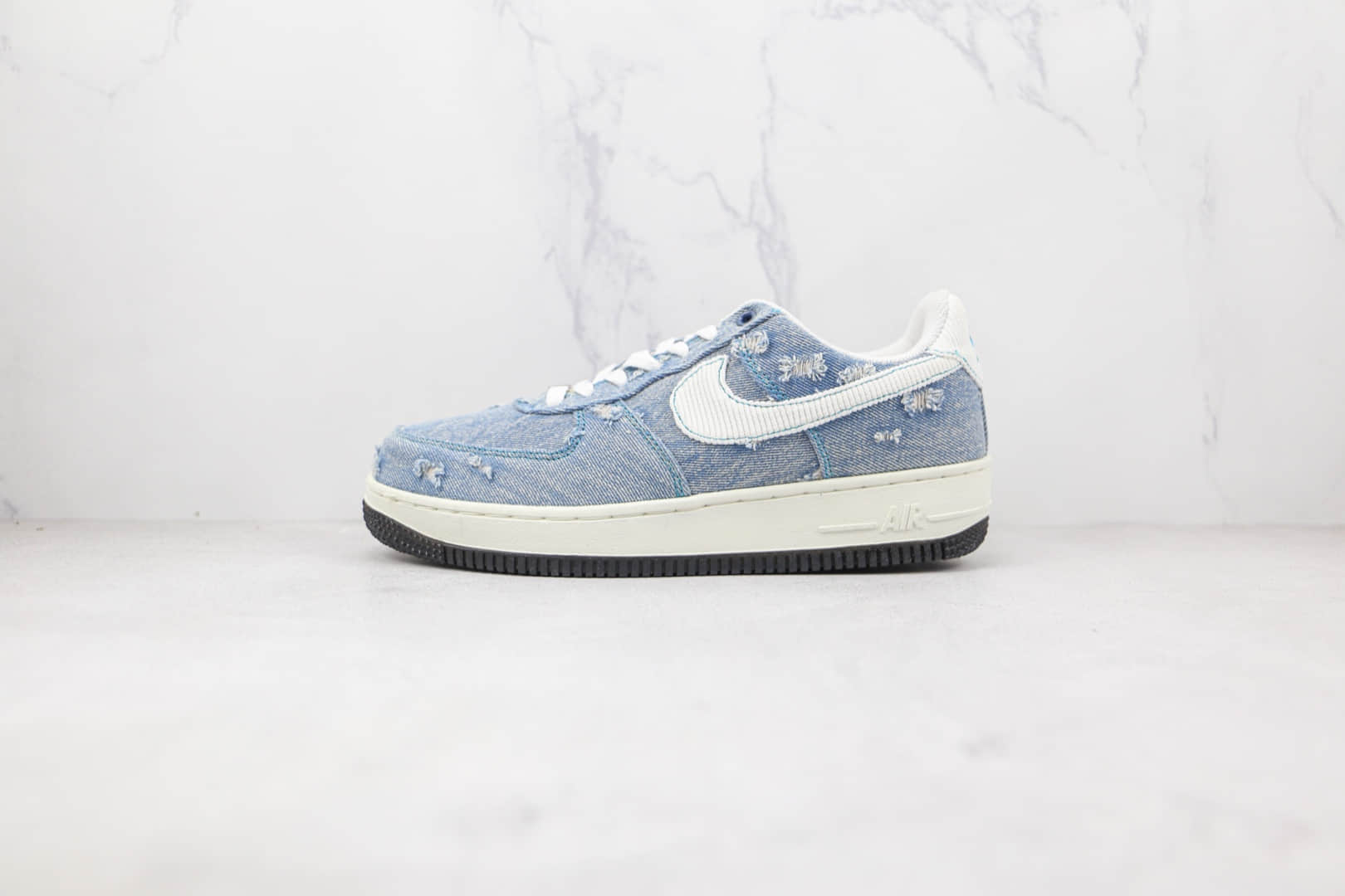 耐克Nike Air Force 1 Low纯原版本低帮空军一号牛仔色板鞋原盒原标 货号：316122-333