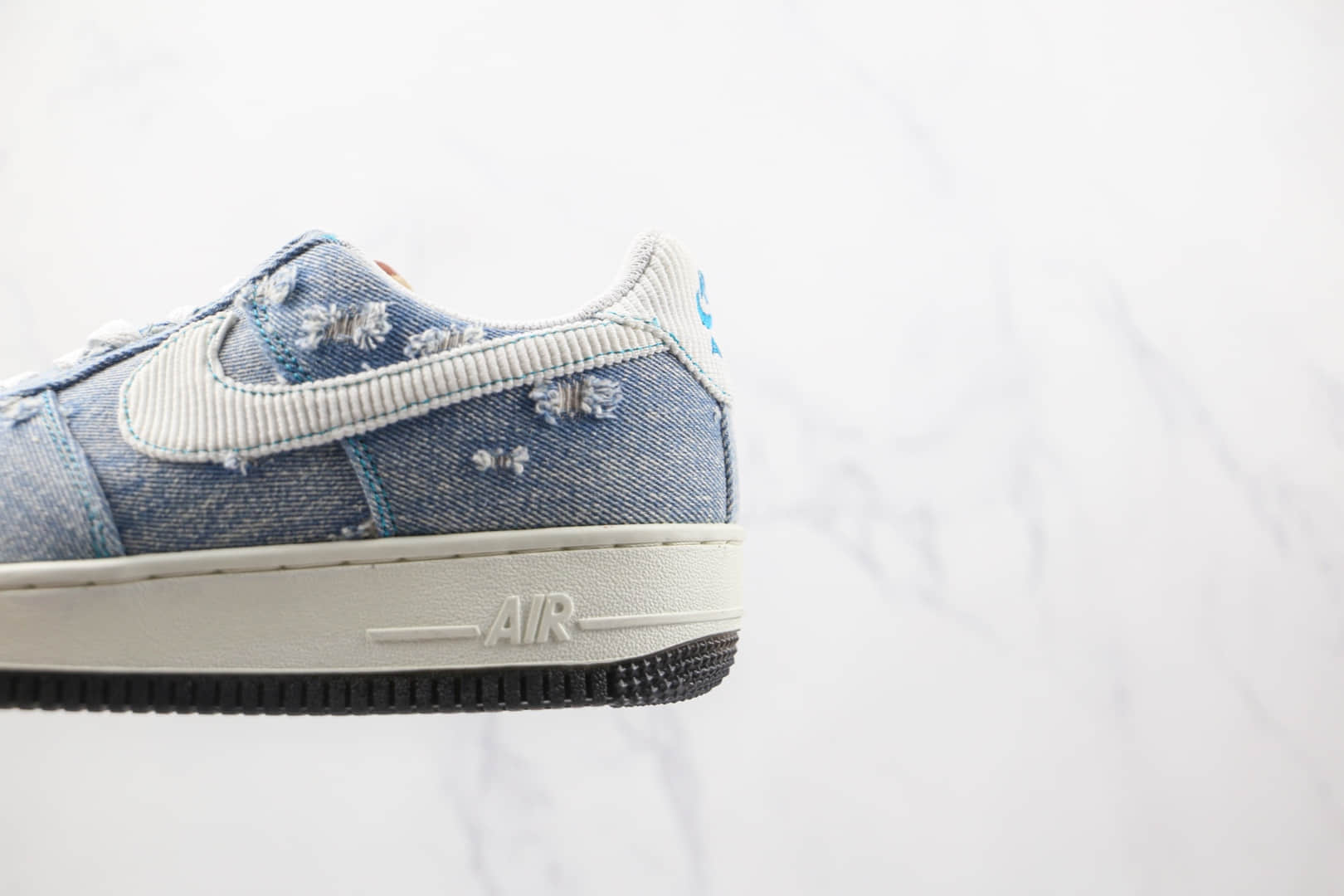 耐克Nike Air Force 1 Low纯原版本低帮空军一号牛仔色板鞋原盒原标 货号：316122-333