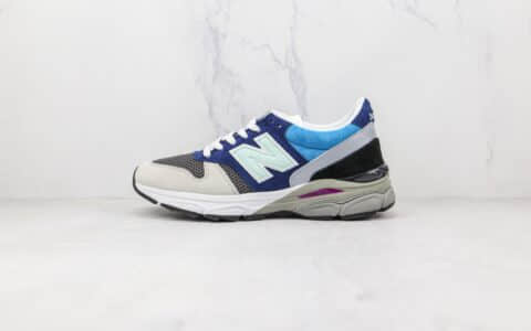 新百伦NEW BALANCE 770纯原版本灰蓝色拼接NB770复古老爹鞋原盒原标 货号：M7709FR