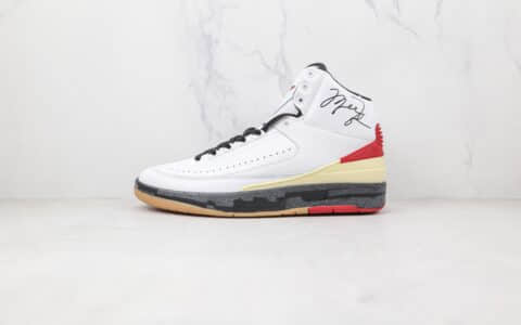 乔丹Air Jordan 2 Low SP x Off White联名款纯原版本AJ2奶白色篮球鞋原楦头纸板打造 货号：DJ4375-101