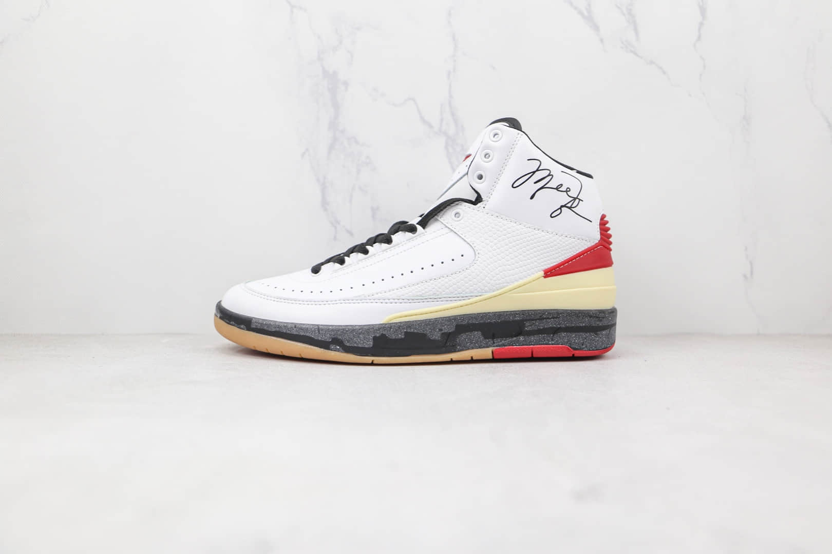 乔丹Air Jordan 2 Low SP x Off White联名款纯原版本AJ2奶白色篮球鞋原楦头纸板打造 货号：DJ4375-101