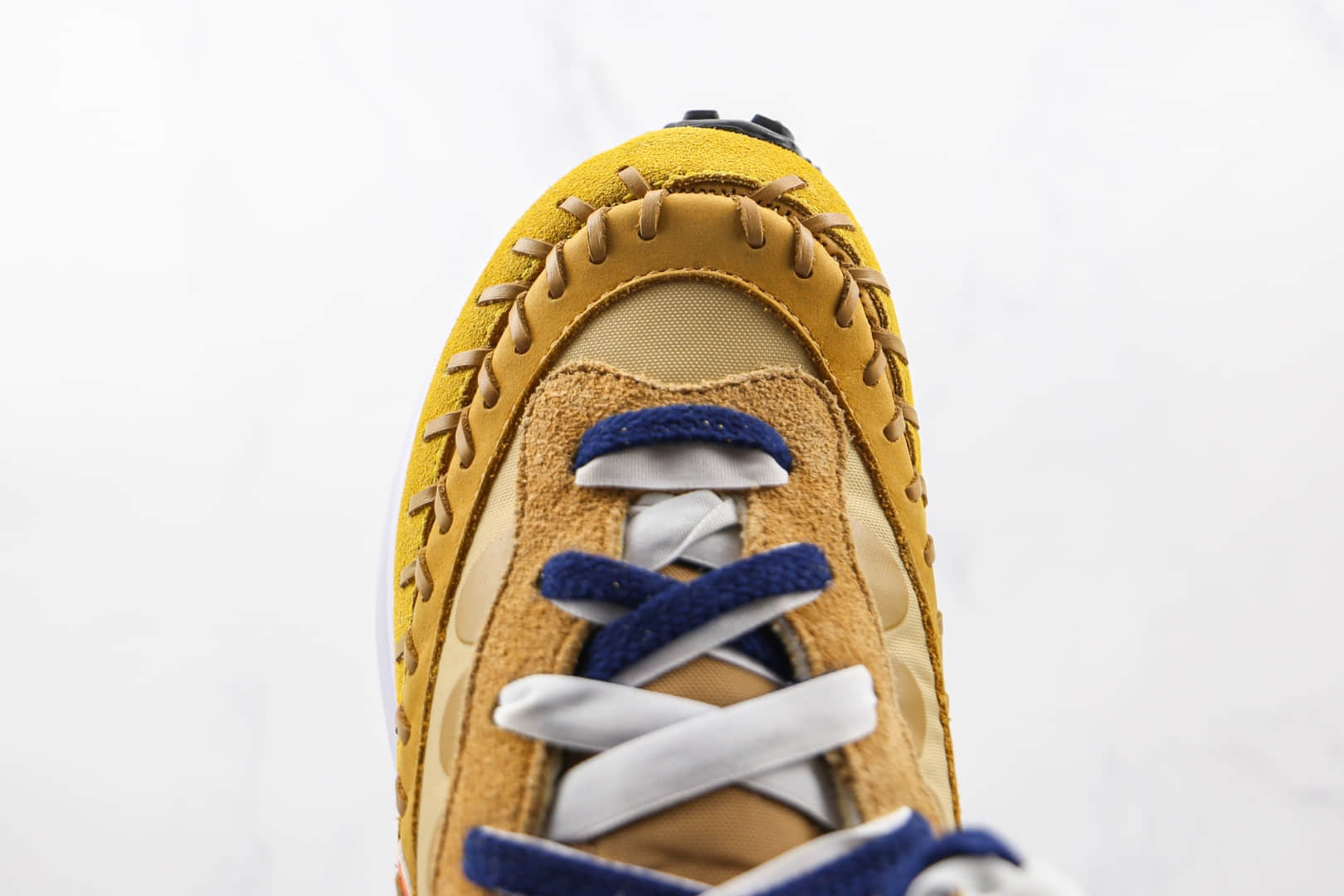 耐克Nike VaporWaffle “Black”WSD x sacai x Jean Paul Gaultier三方联名款Sacai卡其色黄蓝绿缝线老爹鞋原楦头纸板打造 货号：DH9186-200