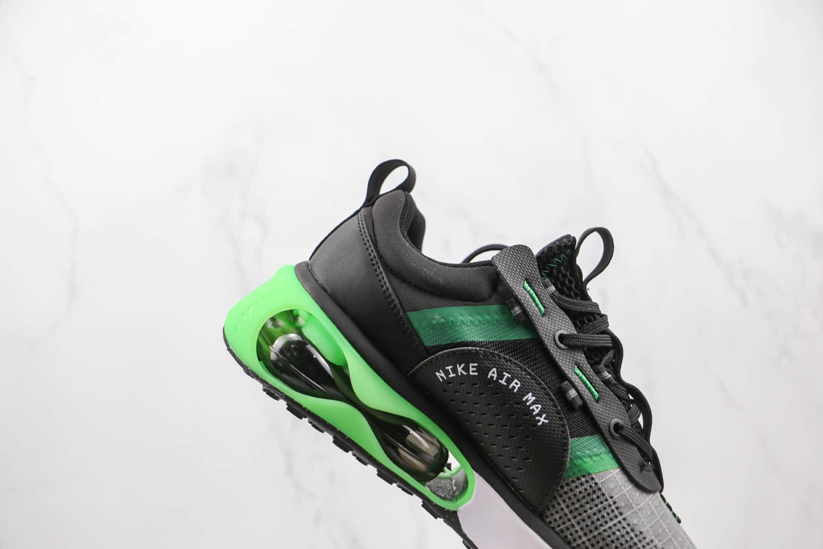 耐克Nike Air Max 2021纯原版本黑绿色Max2021气垫鞋原档案数据开发 货号：DA3199-004