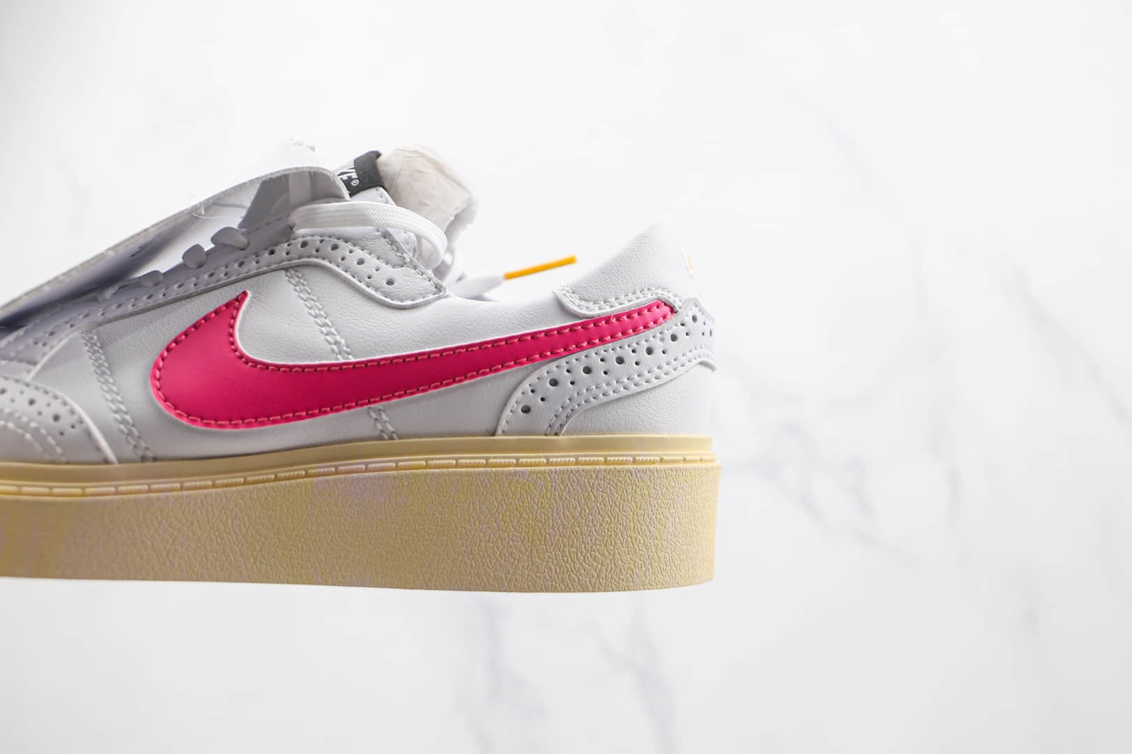 耐克Nike Kwondo 1 x PEACEMINUSONE公司级版本权志龙联名款3.0鸳鸯白粉白蓝小雏菊皮鞋原盒原标 货号：DH2482-101