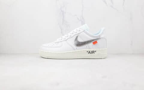 耐克Nike AirForce 1 Low Virgil Abloh x OFF WHITE联名款纯原版本低帮空军一号白色板鞋原档案数据开发 货号：AO4297-100