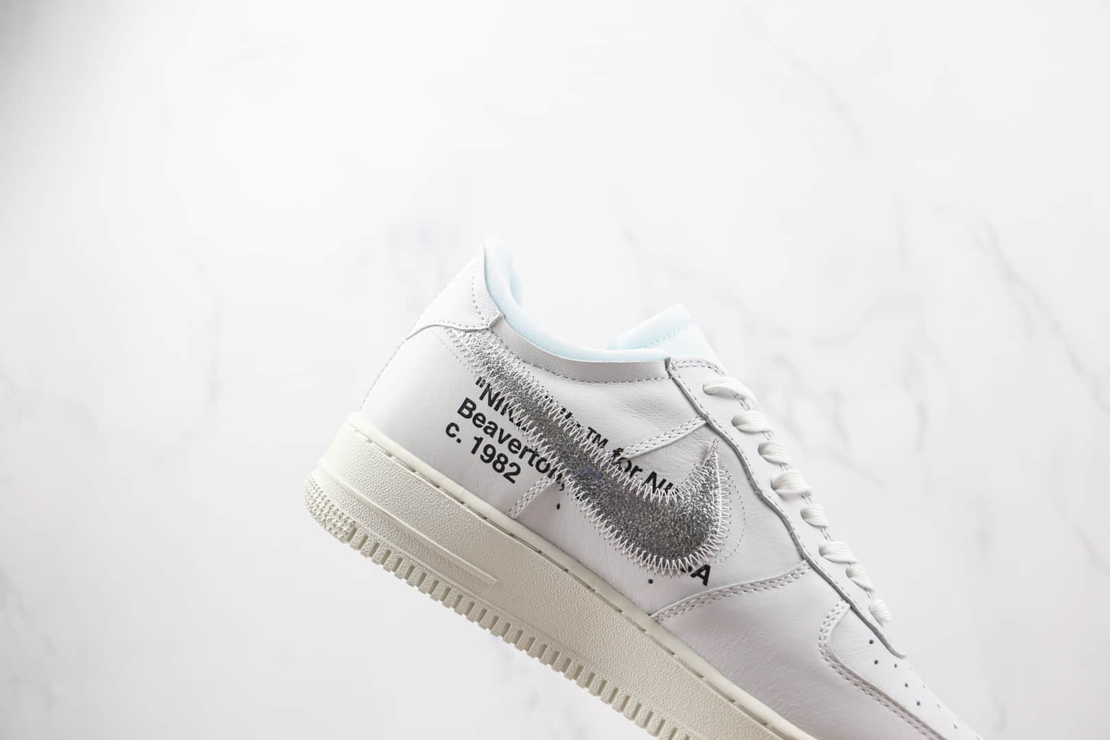 耐克Nike AirForce 1 Low Virgil Abloh x OFF WHITE联名款纯原版本低帮空军一号白色板鞋原档案数据开发 货号：AO4297-100