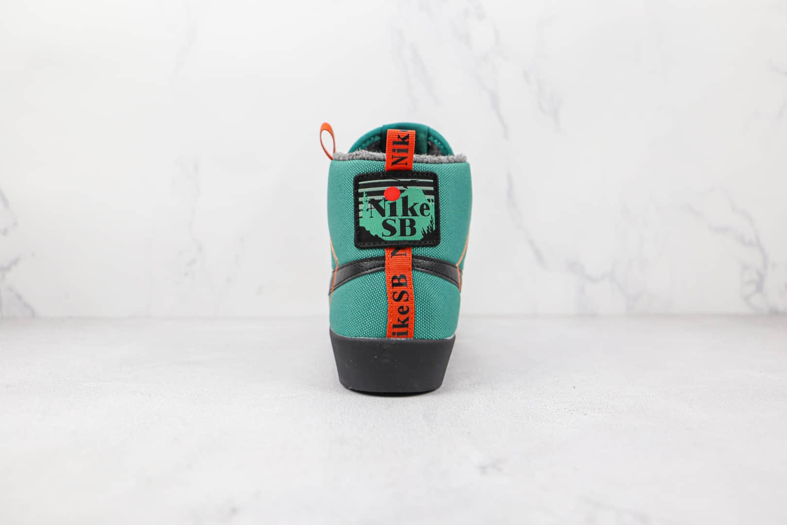 耐克Nike SB Zoom Blazer Mid PRO GT QS纯原版本中帮开拓者加绒绿棕色波浪缝线板鞋原盒原标 货号：DC8903-300