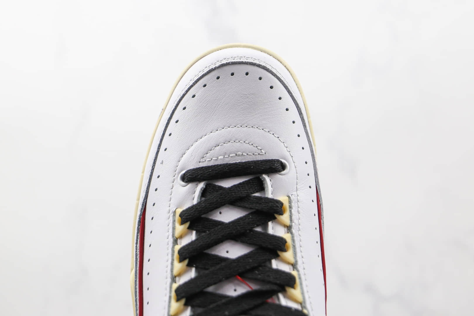 乔丹Air Jordan 2 Low SP x Off-White联名款纯原版本白红芝加哥配色篮球鞋原档案数据开发 货号：DJ4375-106