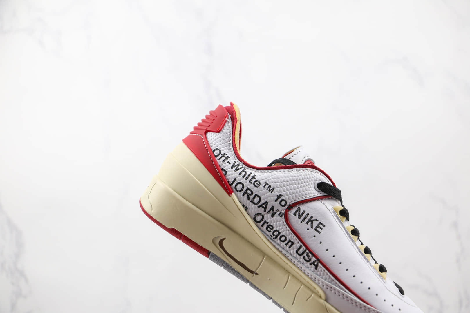 乔丹Air Jordan 2 Low SP x Off-White联名款纯原版本白红芝加哥配色篮球鞋原档案数据开发 货号：DJ4375-106