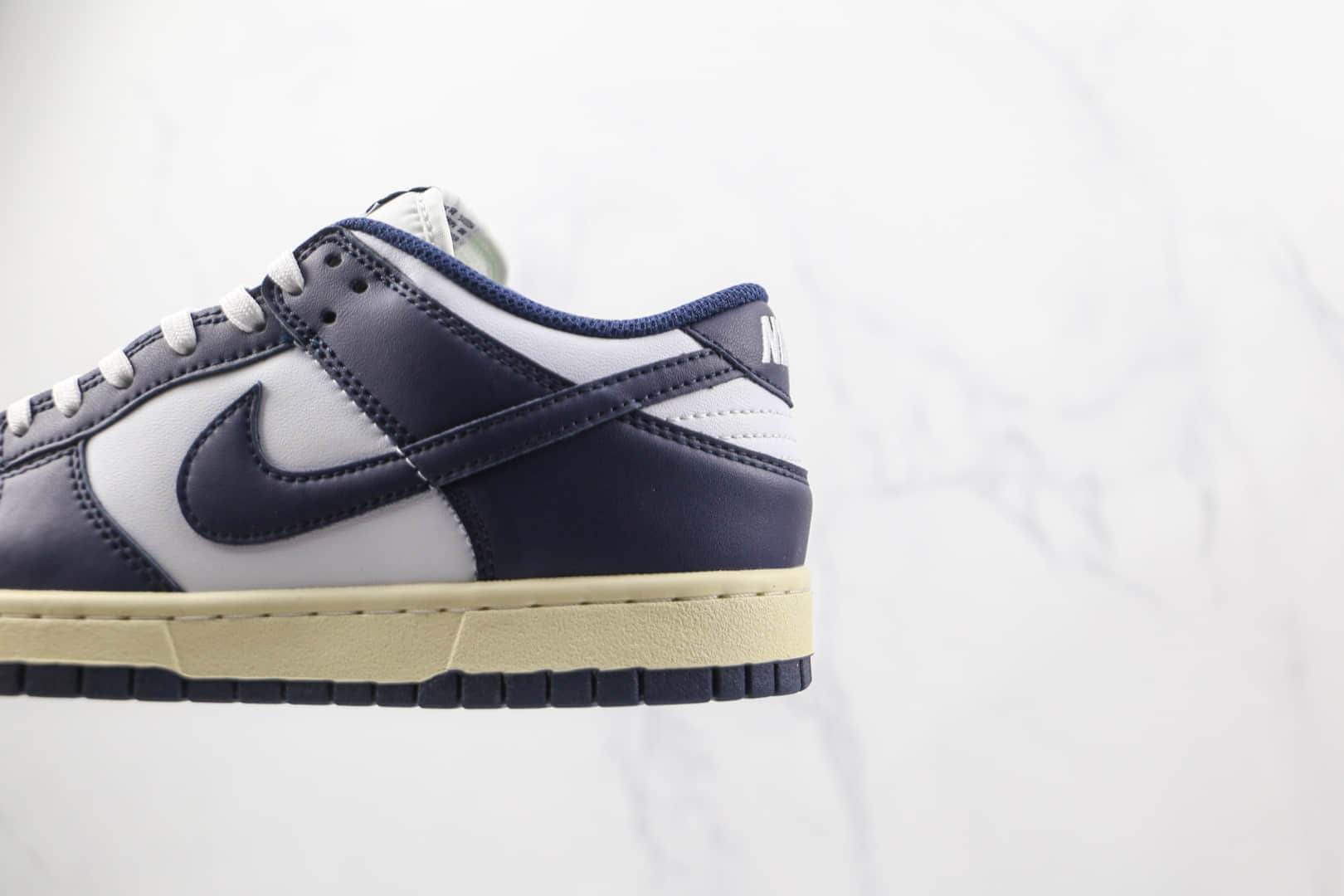 耐克Nike Dunk Low Navy Blue纯原版本低帮DUNK海军蓝白蓝色板鞋原楦头纸板打造 货号：DD1503-115