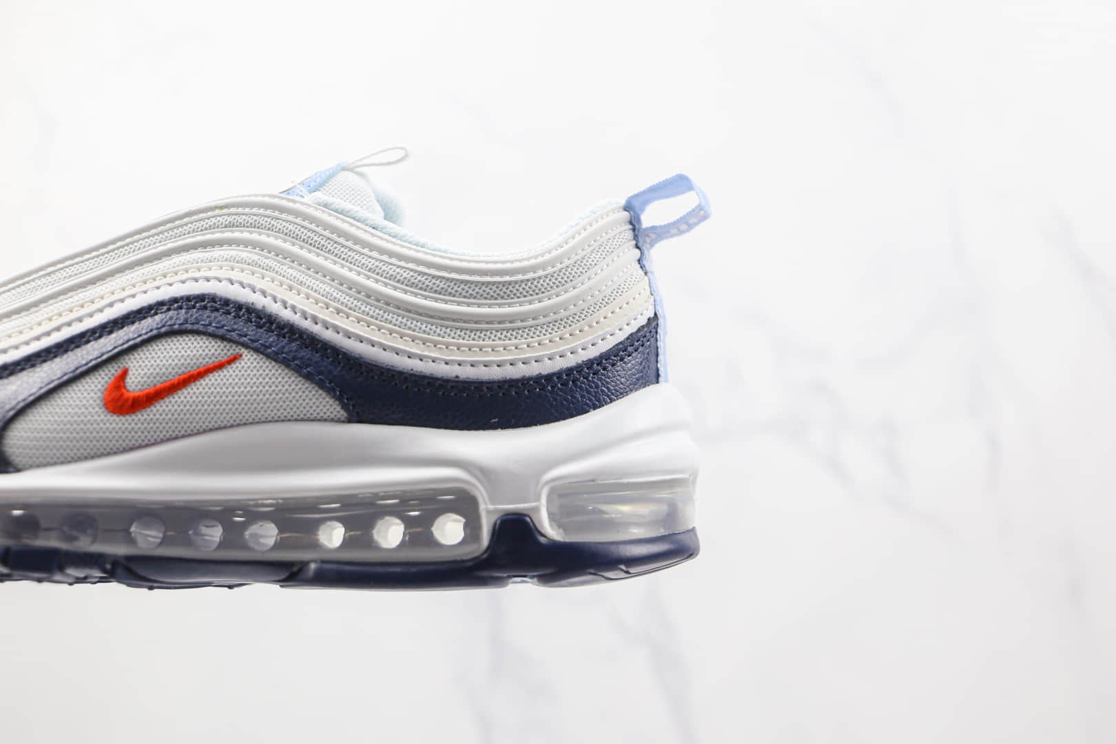 耐克NIKE Air Max 97纯原版本白蓝色子弹头Max97气垫鞋原档案数据开发 货号：DM2824-100