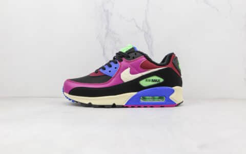 耐克Nike Air Max 90纯原版本黑粉色Max90气垫鞋原楦头纸板打造 货号：CT1891-500