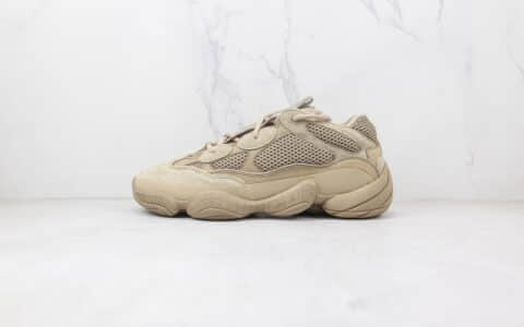 阿迪达斯adidas Yeezy 500 Taupe Light x KANYE WEST联名款阿迪达斯椰子500褐色老爹鞋原盒原标 货号：GX3605