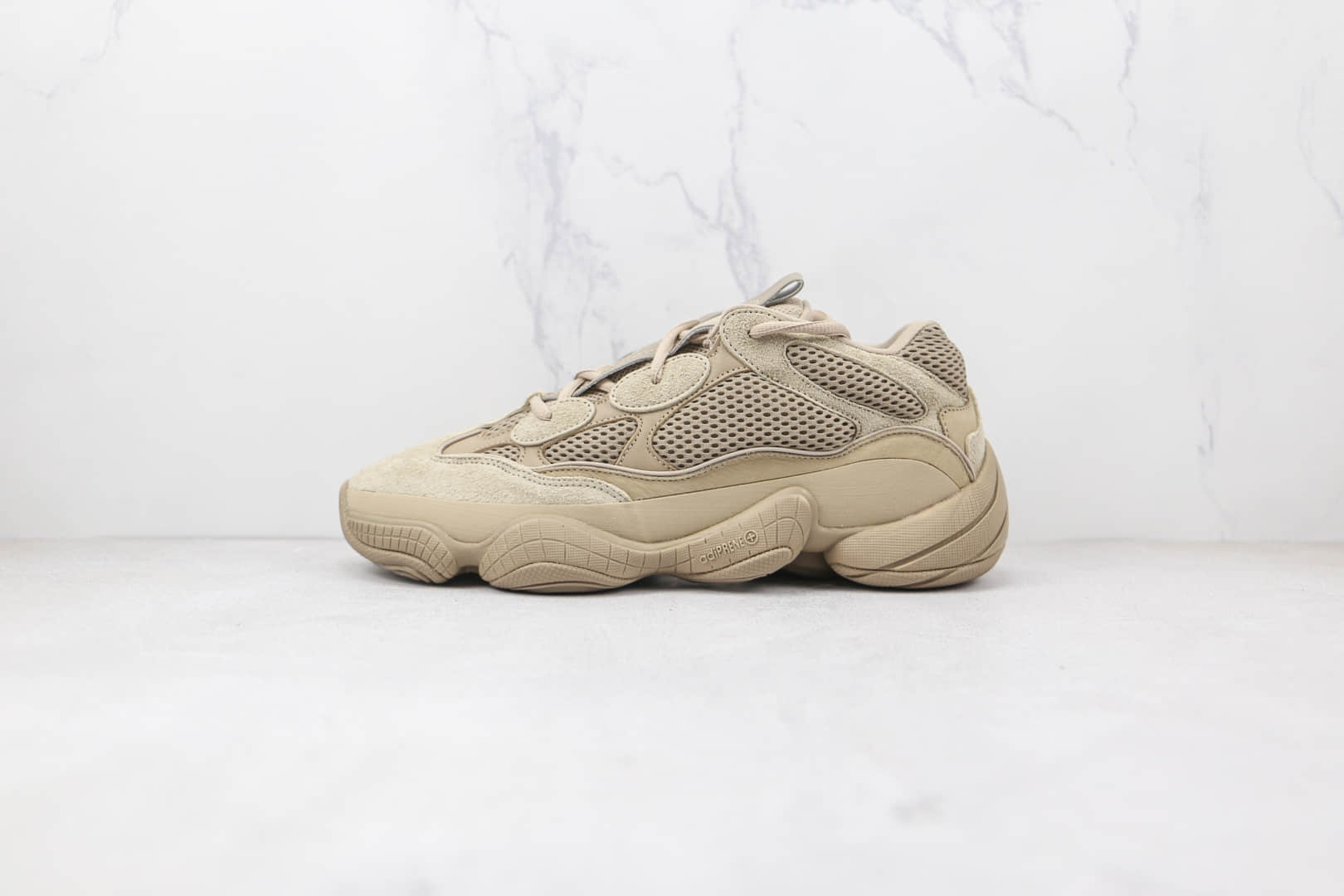 阿迪达斯adidas Yeezy 500 Taupe Light x KANYE WEST联名款阿迪达斯椰子500褐色老爹鞋原盒原标 货号：GX3605