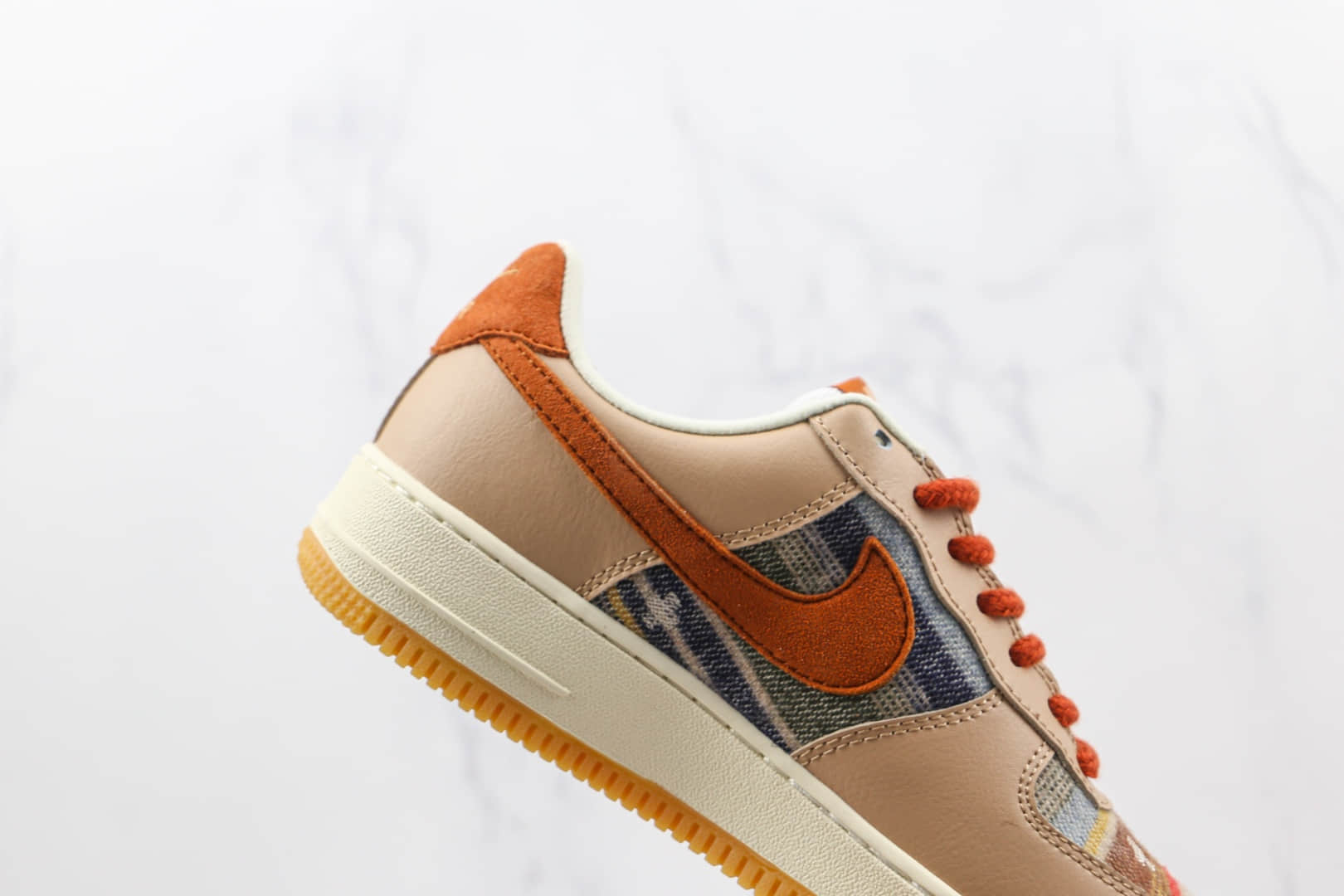 耐克Nike Air Force 1'07 Low纯原版本低帮空军一号虎年限定金虎贺岁羊毛条纹板鞋内置气垫 货号：CW2288-686