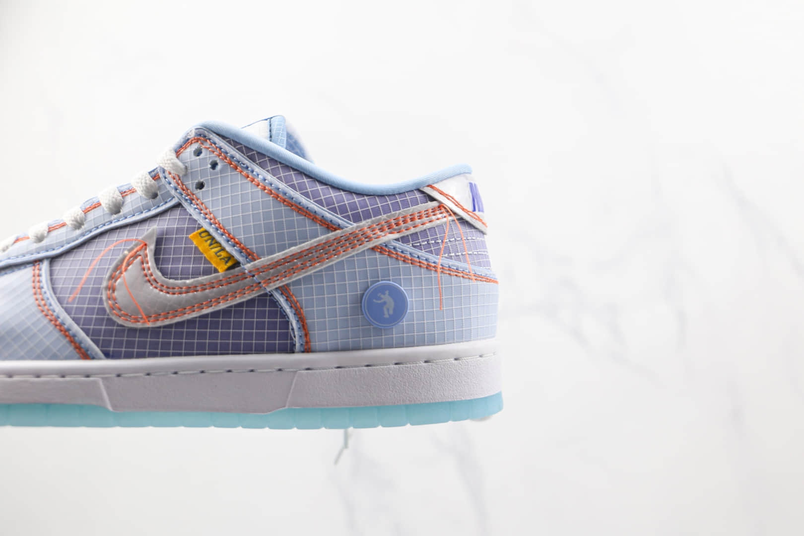 耐克Nike Dunk Low x Union联名款纯原版本低帮DUNK紫金湖人缝线网格网面板鞋内置气垫 货号：DJ9649-400