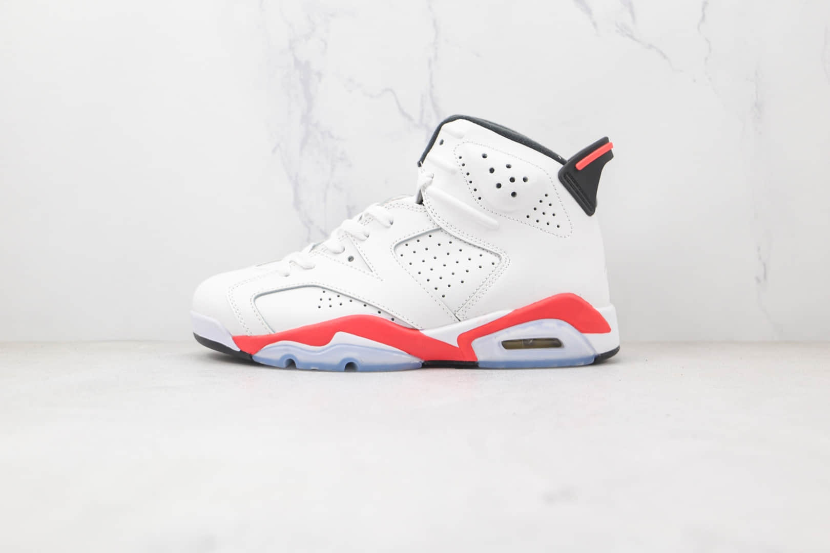 乔丹Air Jordan 6 Retro纯原版本樱木红白AJ6篮球鞋原档案数据开发 货号：384664-123