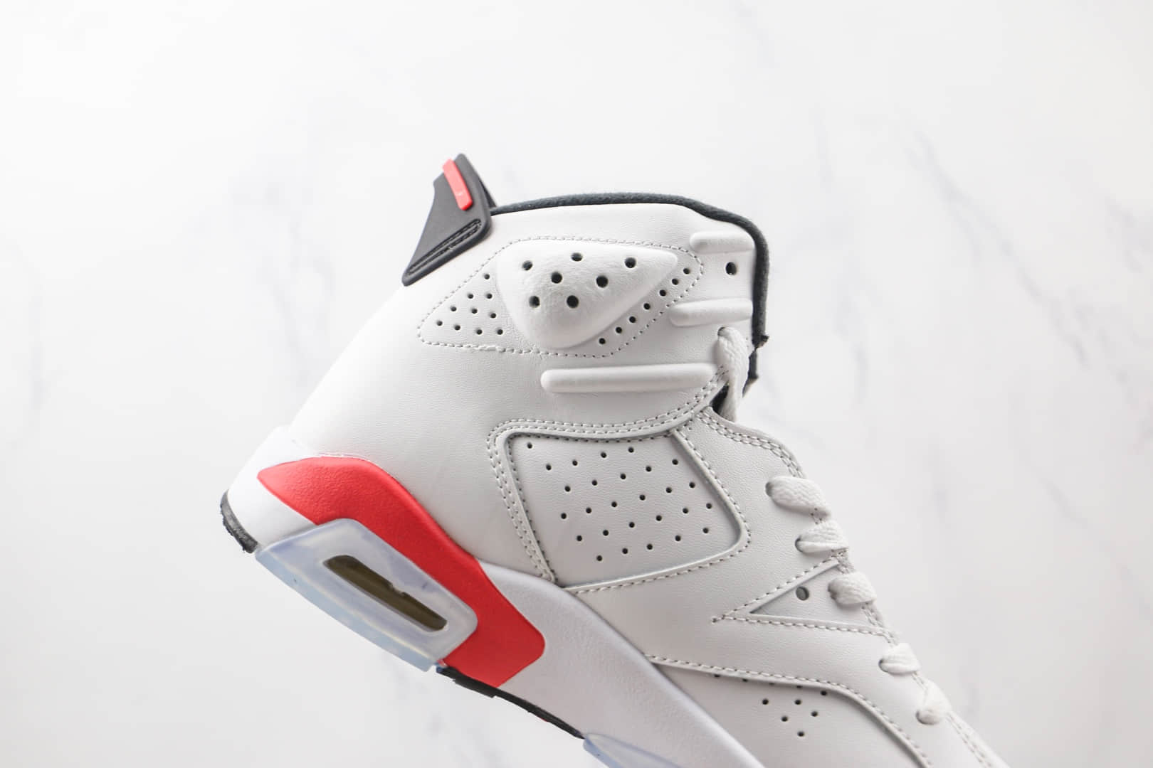 乔丹Air Jordan 6 Retro纯原版本樱木红白AJ6篮球鞋原档案数据开发 货号：384664-123