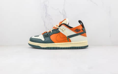 耐克Nike SB Dunk HIGH PRO纯原版本低帮SB DUNK断钩橙绿色板鞋原盒原标 货号：BQ6817-186