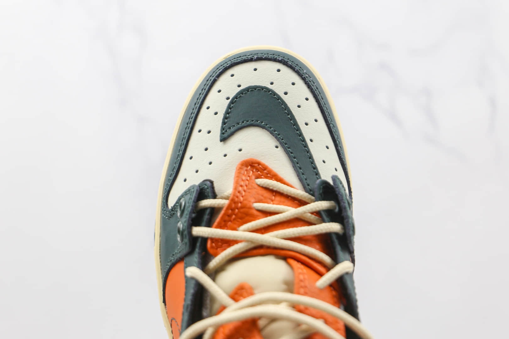 耐克Nike SB Dunk HIGH PRO纯原版本低帮SB DUNK断钩橙绿色板鞋原盒原标 货号：BQ6817-186