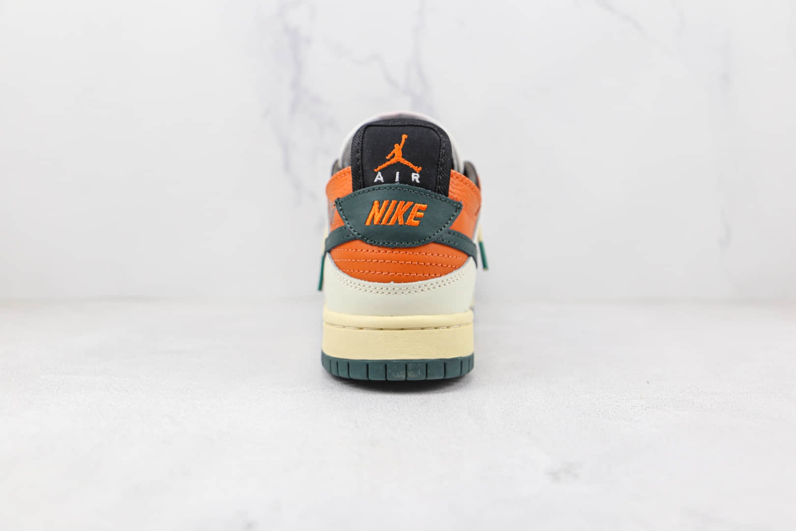 耐克Nike SB Dunk HIGH PRO纯原版本低帮SB DUNK断钩橙绿色板鞋原盒原标 货号：BQ6817-186