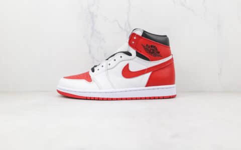 乔丹Air Jordan 1 High OG纯原版本高帮AJ1芝加哥白红色板鞋原盒原标 货号：555088-161