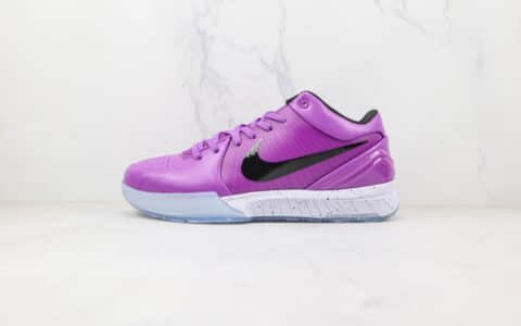 耐克Nike Zoom Kobe IV纯原版本科比4代紫黑色篮球鞋支持实战 货号：CQ3869-500