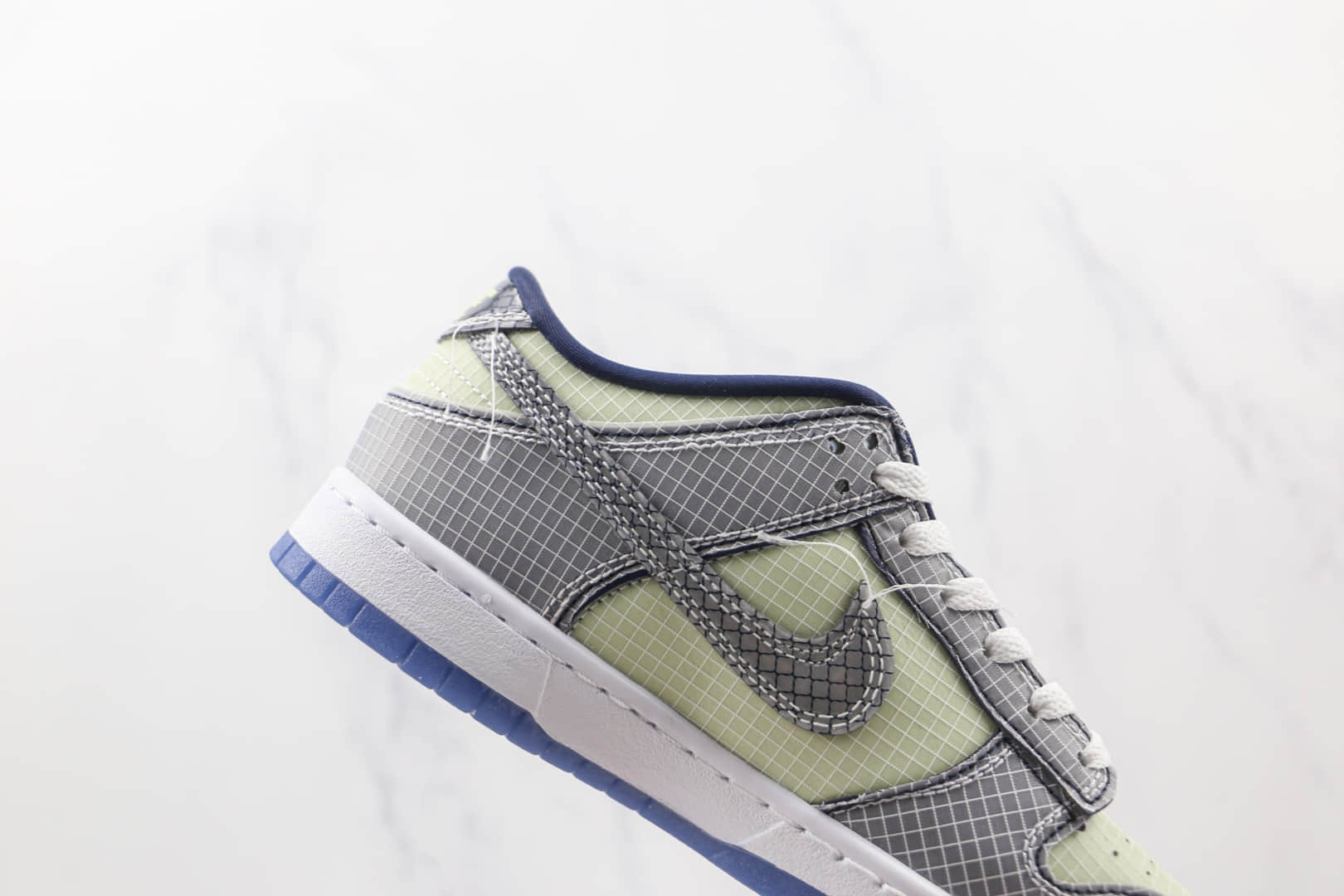 耐克Nike Dunk Low x Union联名款纯原版本低帮DUNK海军蓝白蓝色缝线网面网格板鞋原楦头纸板打造 货号：DJ9649-401