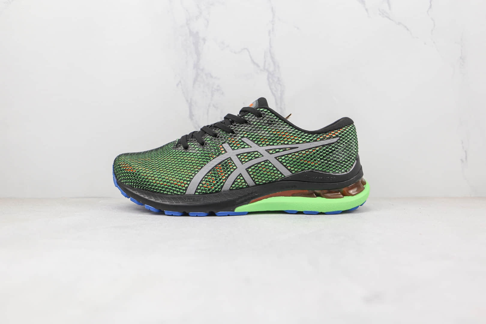 亚瑟士ASICS GEL-Kayano 28代纯原版本绿色网面透气跑步鞋原楦头纸板打造 货号：1011B303-001