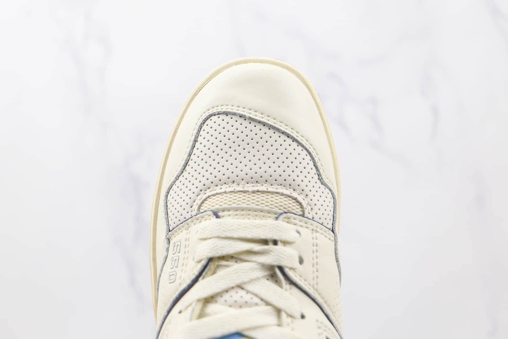 新百伦New Balance 550纯原版本米白蓝黄复古慢跑鞋原楦头纸板打造 货号：BB550RP1