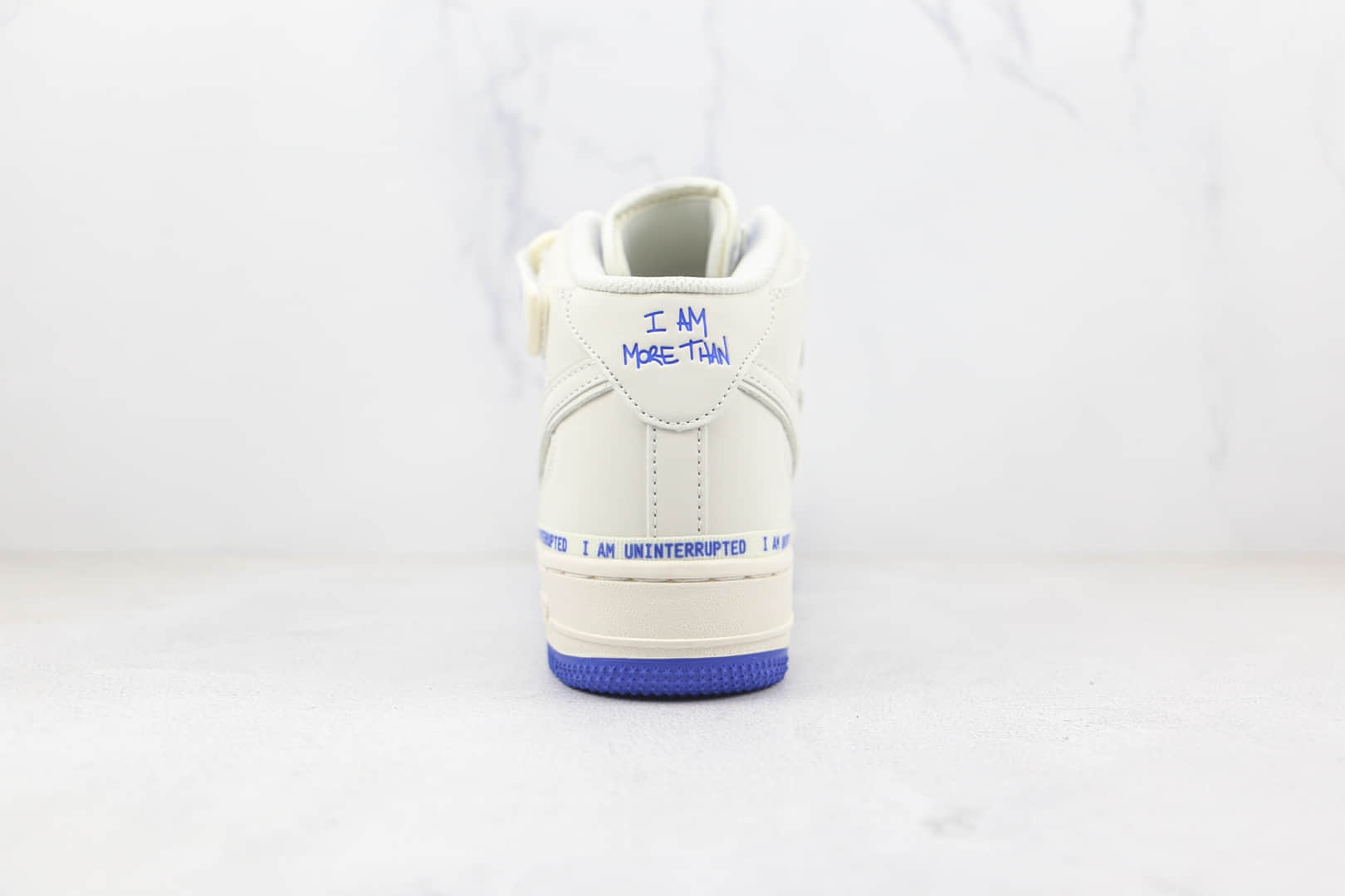 耐克Nike Air Force 1’07 Mid纯原版本中帮空军一号白蓝色马克笔3M反光板鞋内置气垫 货号：NU3060-686