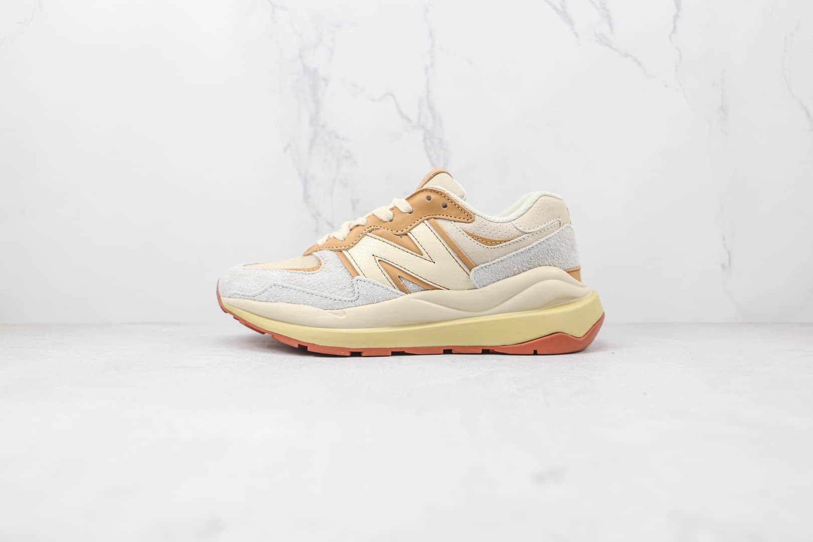 新百伦New Balance 5740纯原版本米黄色NB5740复古老爹鞋原楦头纸板打造 货号：M5740TSN