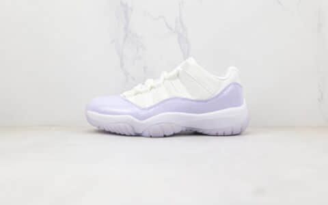 乔丹Air Jordan 11 Retro Low Pure Violet纯原版本低帮AJ11白紫色篮球鞋内置碳板支持实战 货号：AH7860-101