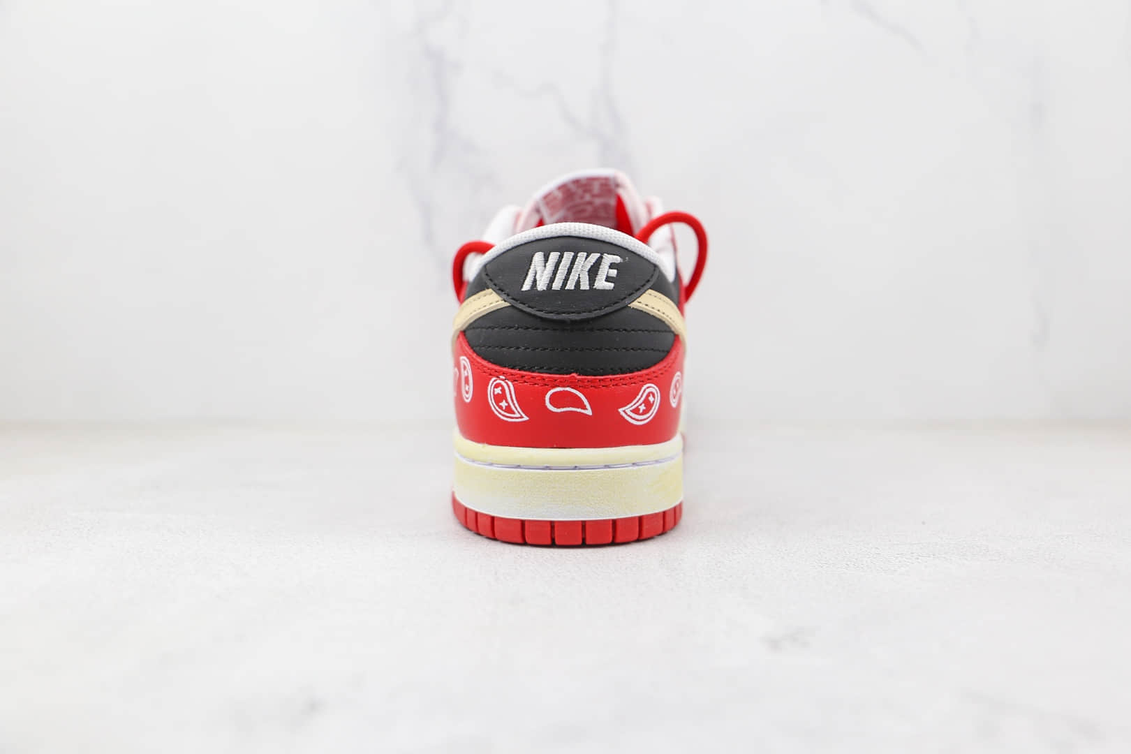 耐克Nike Dunk Low University Red x NBA联名款纯原版本低帮DUNK白红色解构腰果花板鞋原楦头纸板打造 货号：DD1391-600