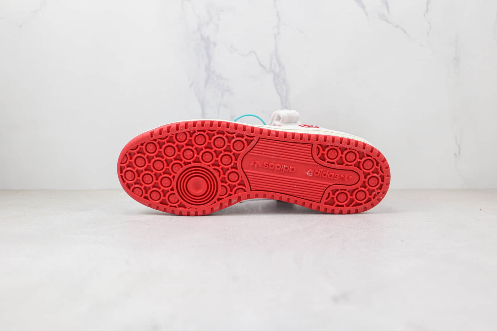 阿迪达斯Adidas Originals Forum Low x Quiccs联名款纯原版本低帮白红涂鸦魔术贴3M反光板鞋原楦头纸板打造 货号：GW3493