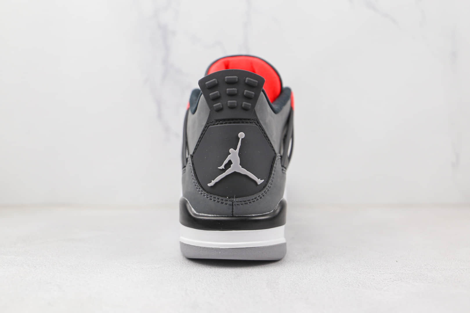 乔丹Air Jordan 4 Retro Infrared纯原版本黑灰色AJ4灰水泥红外线篮球鞋原楦头纸板打造 货号：DH6927-061